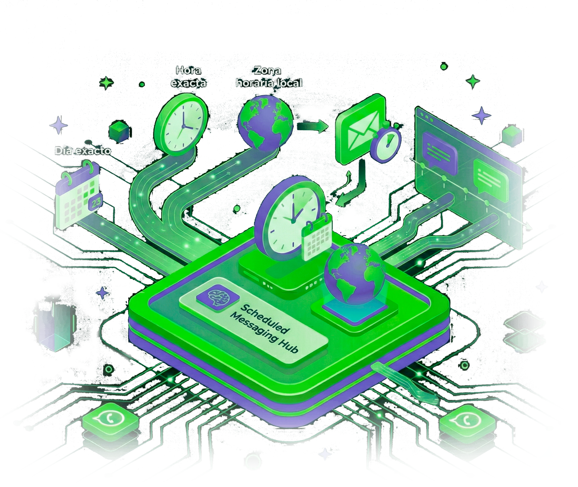 Programación por fecha y zona horaria